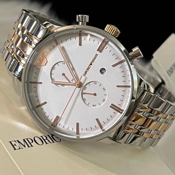 SOLD / Emporio Armani Men’s Chronograph Watch 
Case Size:43mm
Brand New original - Picture 3 of 9